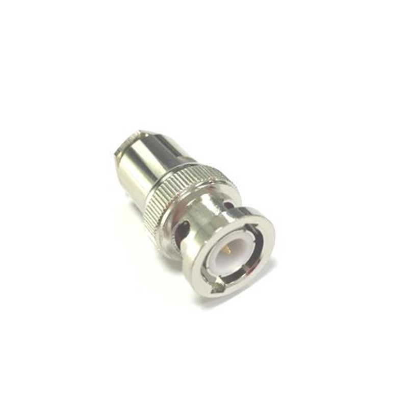 1 pcs - RS PRO, Plug Cable Mount BNC Connector, 50Ω, Clamp Termination, Straight Body