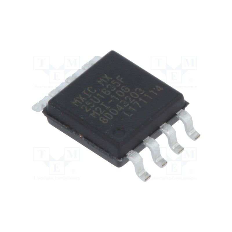 10 pcs : MX25U1635FM2I-10G/TUBE - IC: FLASH memory, 16MbFLASH, 104MHz, 1.65÷2V, SOP8, serial