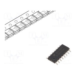 10 pcs : DG445DY-T1-E3 - IC: analog switch, SPST-NO, Ch: 4, SO16, 5÷20V,5÷36V,