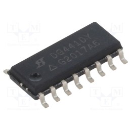 10 pcs : DG441DY-E3 - IC: analog switch, SPST-NC, Ch: 4, SO16, -15÷15V,