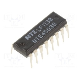 10 pcs : NTE4503B - IC: digital, buffer,non-inverting, Ch: 6, CMOS, THT, DIP16, 3÷18VDC