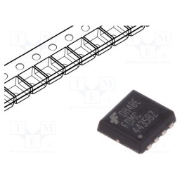 10 pcs : FDMC4435BZ - Transistor: P-MOSFET, unipolar, -30V, -18A, 31W, MLP8