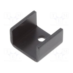 10 pcs : ATS-PCB1025 - Heatsink: extruded, U, TO126, black, L: 14.2mm, W: 15.8mm, H: 9.4mm