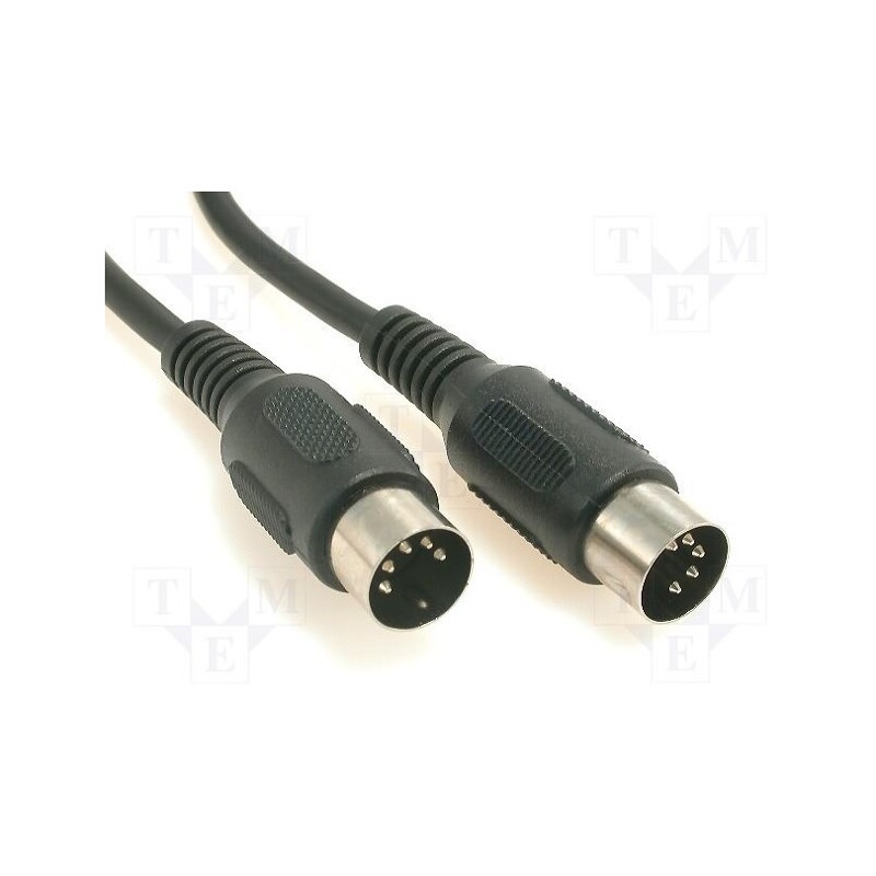 10 pcs : 50020 - Cable, DIN 5pin plug,both sides, 1.2m