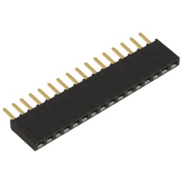 1 pcs - Samtec SSW Series Straight Through Hole Mount PCB Socket, 16-Contact, 1-Row, 2.54mm Pitch, Solder Termination