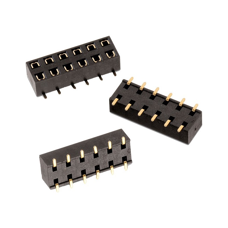 1 pcs - Wurth Elektronik WR-PHD Series Bottom Entry PCB Socket, 18-Contact, 2-Row, 2.54mm Pitch