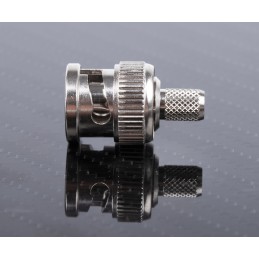 1 pcs - RS PRO, Plug Cable Mount BNC Connector, 75Ω, Crimp Termination, Straight Body