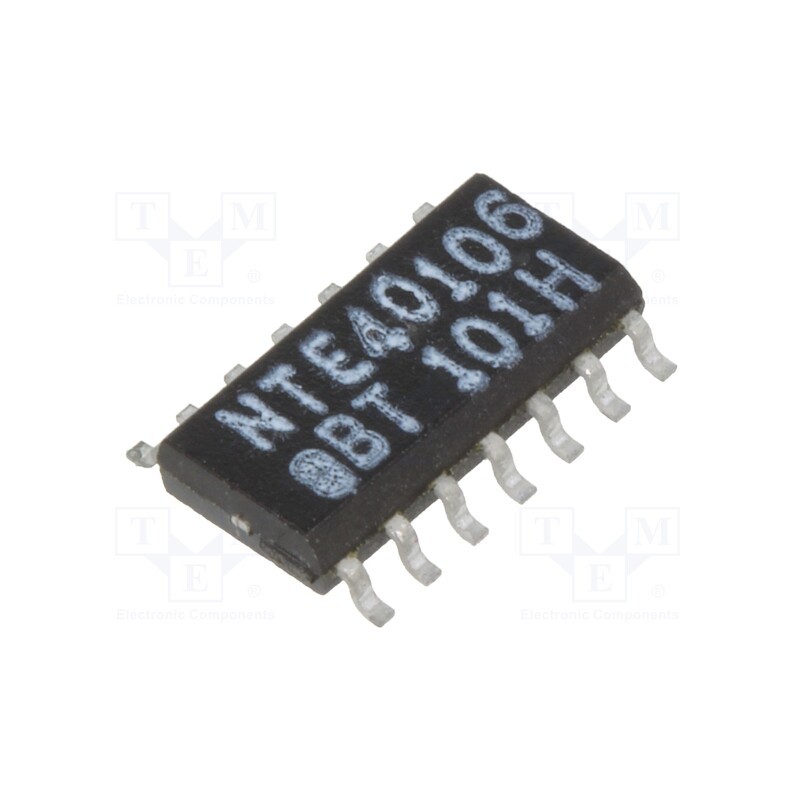 10 pcs : NTE40106BT - IC: digital, NOT, Ch: 6, CMOS, SMD, SO14, 3÷18VDC, -55÷125°C