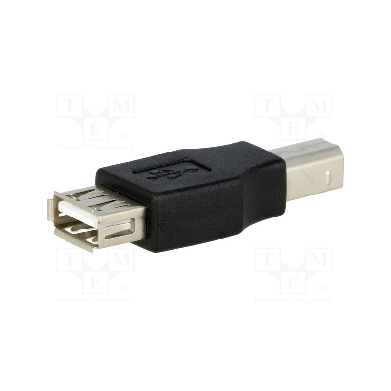10 pcs : 50291 - Adapter, USB 2.0, USB A socket,USB B plug