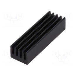 10 pcs : ICKSMDN26SA - Heatsink: extruded, black, L: 26mm, W: 8mm, H: 6mm, 26K/W, aluminium