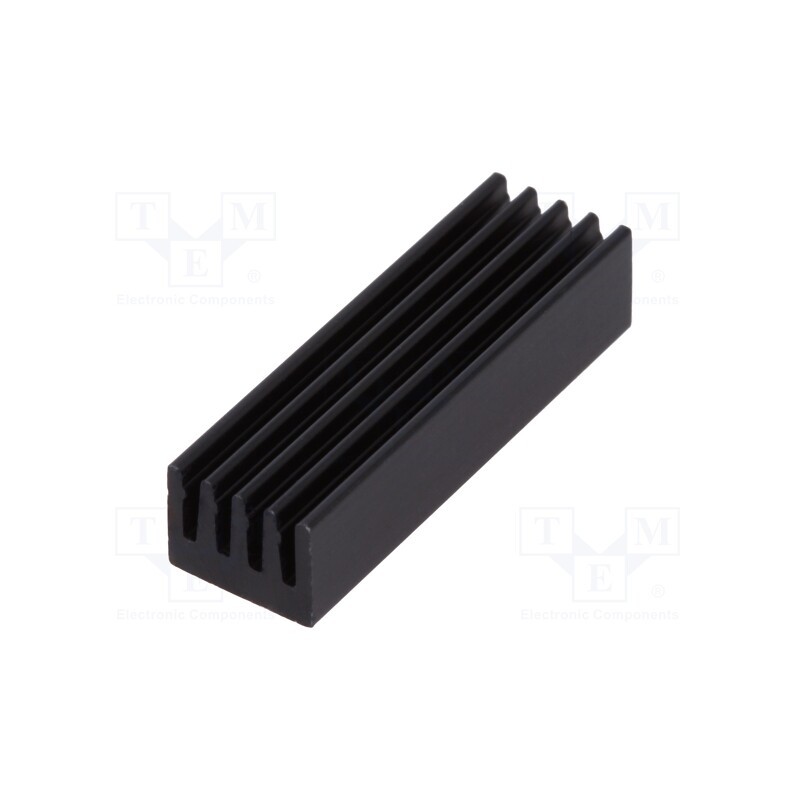 10 pcs : ICKSMDN26SA - Heatsink: extruded, black, L: 26mm, W: 8mm, H: 6mm, 26K/W, aluminium