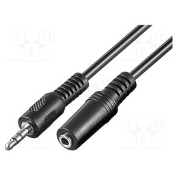 10 pcs : 50432 - Cable, Jack 3.5mm socket,Jack 3.5mm plug, 3m