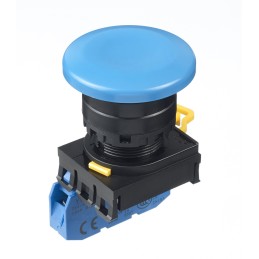 1 pcs - Idec YW Series Illuminated Push Button Complete Unit, Panel Mount, 22mm Cutout, SPST, IP65