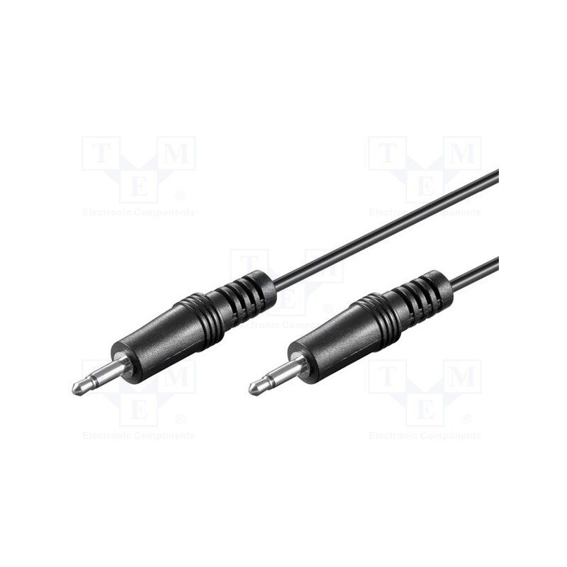 10 pcs : 50460 - Cable, Jack 3.5mm plug,both sides, 1.2m