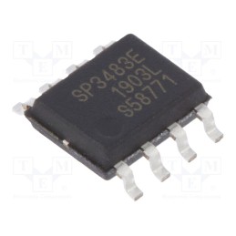 10 pcs : SP3483EN-L - IC: interface, transceiver, half duplex,RS422,RS485, 250kbps, SO8