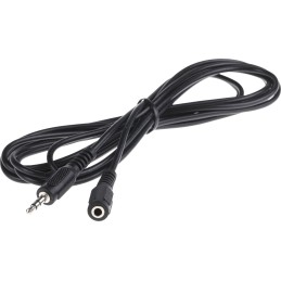 1 pcs - RS PRO Male 3.5mm Stereo Jack to Female 3.5mm Stereo Jack Aux Cable, Black, 3m
