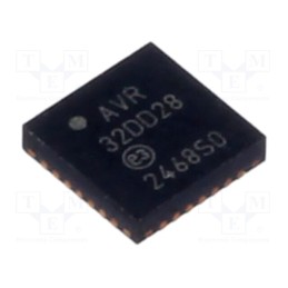 10 pcs : AVR32DD28-I/STX - IC: AVR microcontroller, VQFN28, Ext.inter: 23, Cmp: 1, AVR32