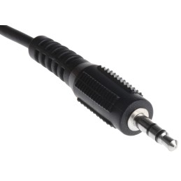 1 pcs - RS PRO Male 3.5mm Stereo Jack to Female 3.5mm Stereo Jack Aux Cable, Black, 3m