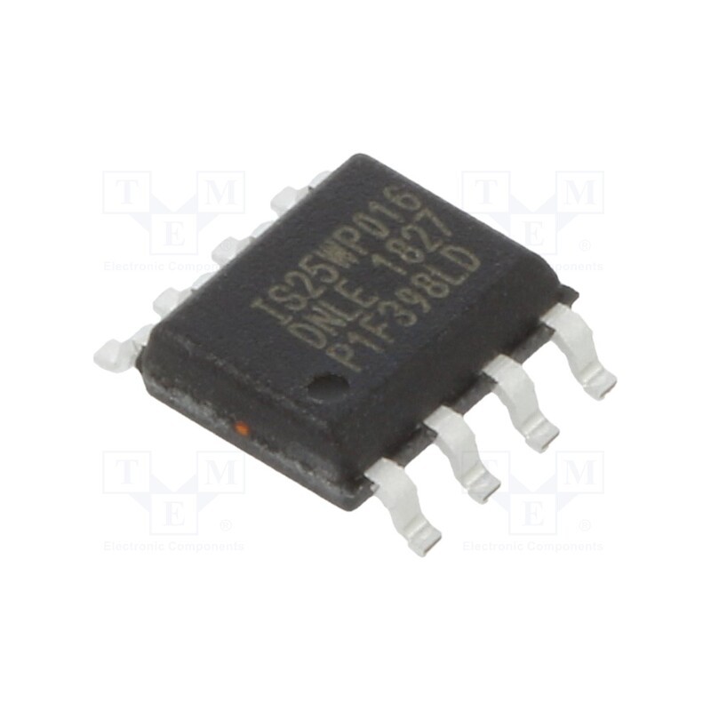10 pcs : IS25WP016D-JNLE - IC: FLASH memory, 16MbFLASH, DTR,QPI,SPI, 133MHz, 1.65÷1.95V, SO8