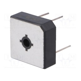 10 pcs : BR252W - Bridge rectifier: single-phase, Urmax: 200V, If: 25A, Ifsm: 400A