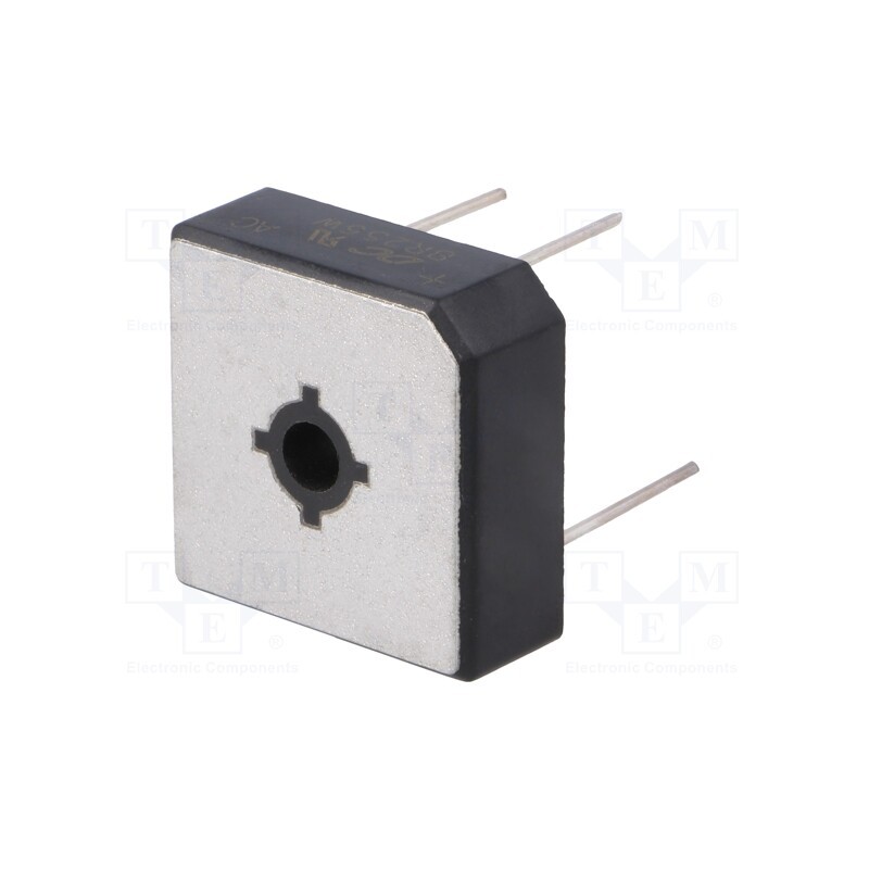 10 pcs : BR256W - Bridge rectifier: single-phase, Urmax: 600V, If: 25A, Ifsm: 400A