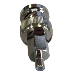 1 pcs - RF Solutions Straight 50Ω RF Adapter SMB Plug to BNC Plug