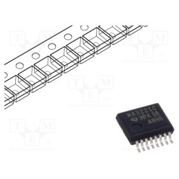 10 pcs : MAX3221CDBR - IC: interface, receiver,line driver, RS232, 250kbps, SSOP16