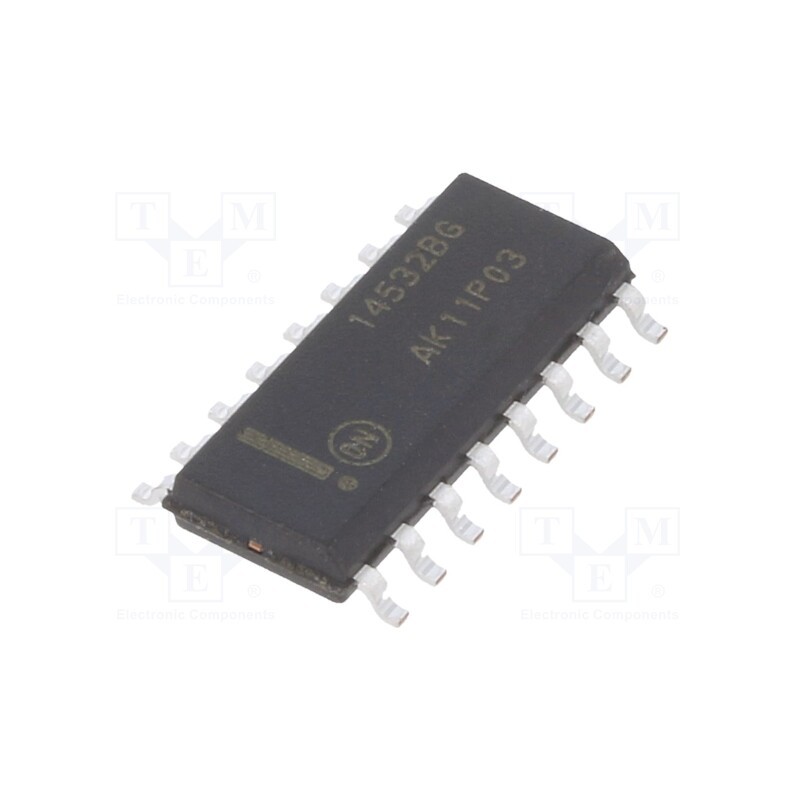 10 pcs : MC14532BDG - IC: digital, 8bit,priority encoder, Ch: 1, IN: 9, CMOS, SMD, SOIC16