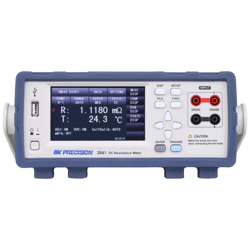 1 pcs - BK Precision 2841 Ohmmeter, 100 MΩ Max, 100nΩ Resolution, 4 Wire