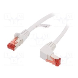10 pcs : 51550 - Patch cord, S/FTP, 6, stranded, Cu, LSZH, white, 1m, 28AWG, -20÷65°C
