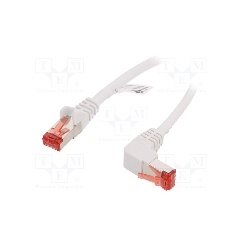 10 pcs : 51550 - Patch cord, S/FTP, 6, stranded, Cu, LSZH, white, 1m, 28AWG, -20÷65°C
