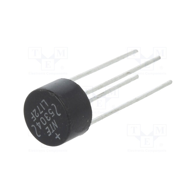 10 pcs : NTE5304 - Bridge rectifier: single-phase, Urmax: 400V, If: 1.5A, Ifsm: 50A