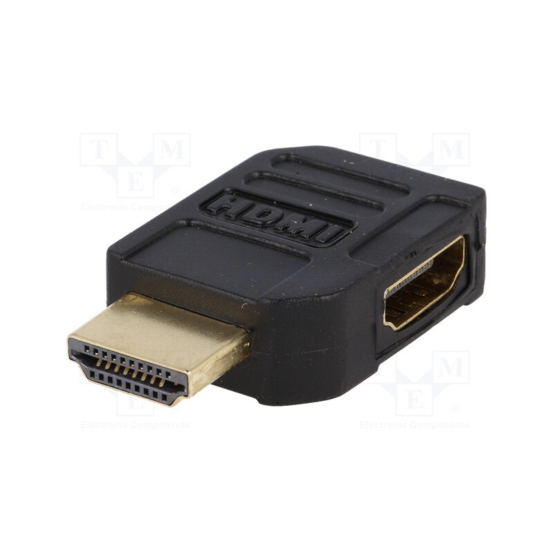 10 pcs : 51724 - Adapter, HDMI socket 90°,HDMI plug