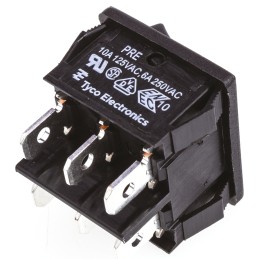 1 pcs - TE Connectivity DPST, On-On Rocker Switch Panel Mount