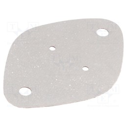 50 pcs : SMICA TO3 - Heat transfer pad: silicone, TO3, 0.4K/W, L: 42mm, W: 28mm