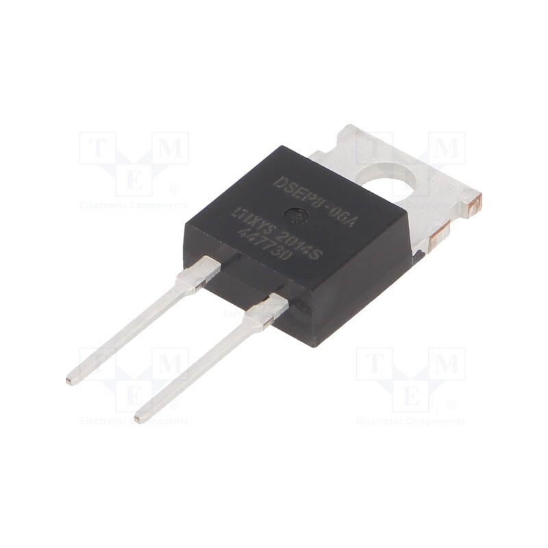 10 pcs : DSEP8-06A - Diode: rectifying, THT, 600V, 10A, , Ifsm: 50A, TO220AC, 60W, 35ns