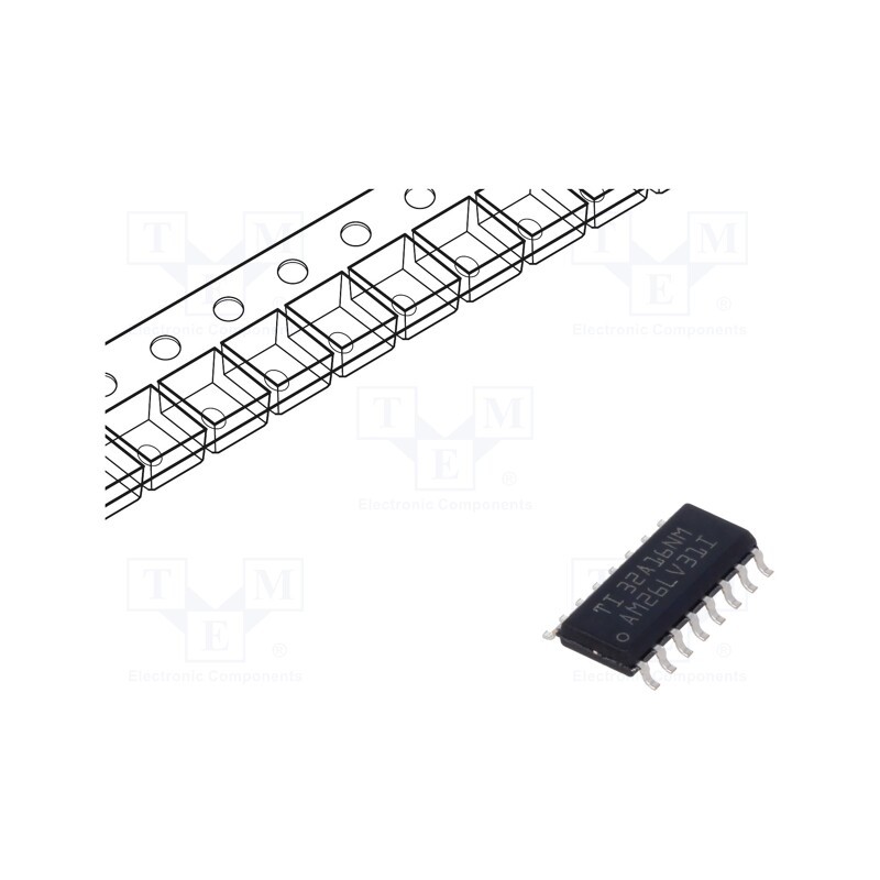10 pcs : AM26LV31IDR - IC: interface, line driver, half duplex,RS422, 32000kbps, SOIC16