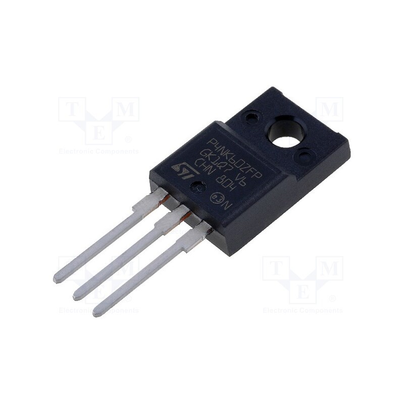 10 pcs : STP4NK60ZFP - Transistor: N-MOSFET, unipolar, 600V, 2.5A, 25W, TO220FP