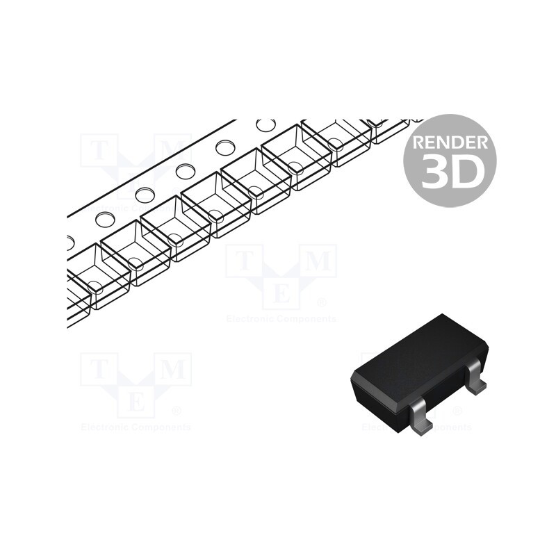 10 pcs : MCP1792T-3302H/CB - IC: voltage regulator, LDO,linear,fixed, 3.3V, 0.1A, SOT23A, SMD