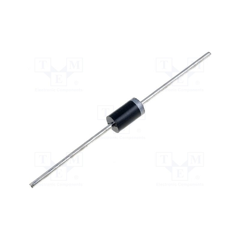 10 pcs : 6A6GS - Diode: rectifying, THT, 600V, 6A, , Ifsm: 200A, DO27, Ufmax: 1.1V