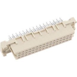 1 pcs - Harting 48 Way 2.54mm Pitch, Type 2C Class C2, 3 Row, Straight DIN 41612 Connector, Socket