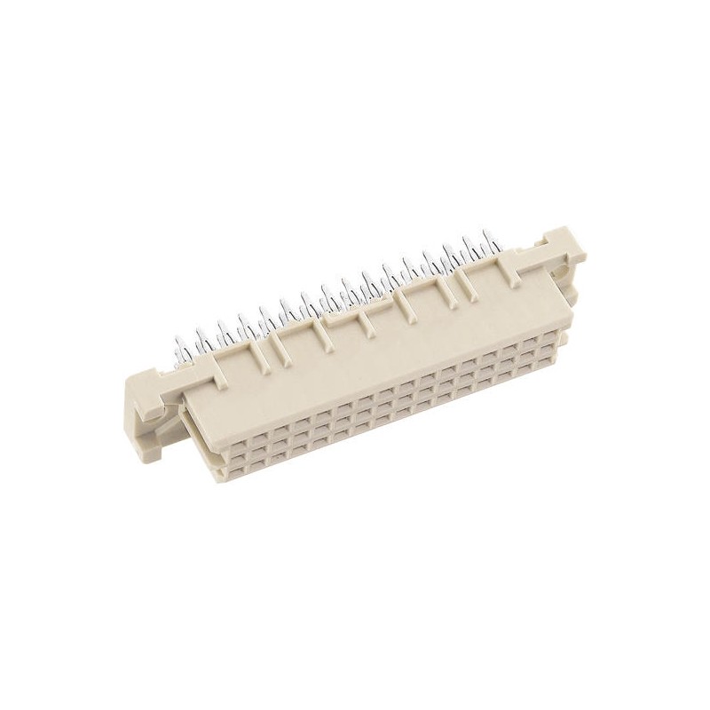 1 pcs - Harting 48 Way 2.54mm Pitch, Type 2C Class C2, 3 Row, Straight DIN 41612 Connector, Socket