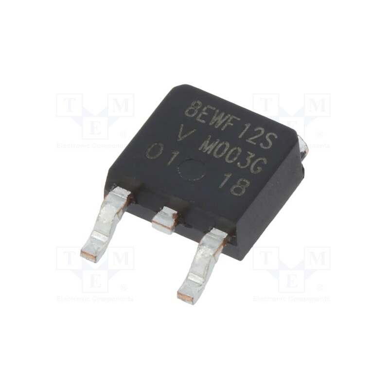 10 pcs : VS-8EWF12S-M3 - Diode: rectifying, SMD, 1.2kV, 8A, 270ns, DPAK, Ufmax: 1.3V, Ir: 4mA
