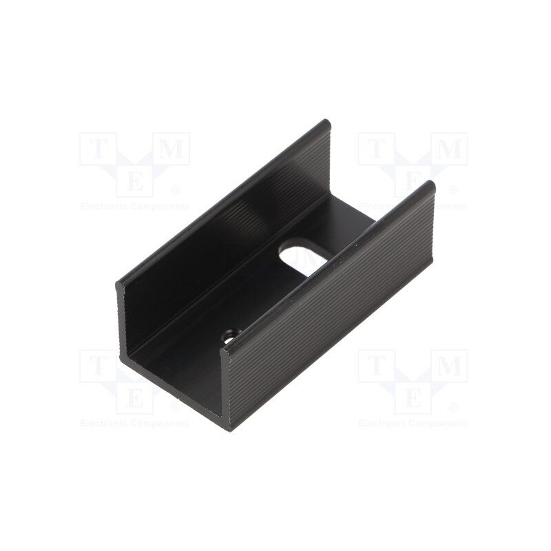 10 pcs : PR17/35/SE - Heatsink: extruded, U, TO220, black, L: 35mm, W: 17mm, H: 13mm, 21K/W