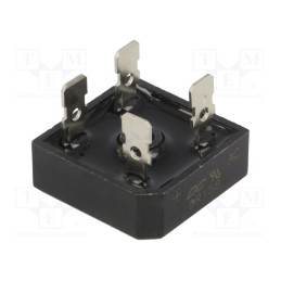 10 pcs : BR158 - Bridge rectifier: single-phase, Urmax: 800V, If: 15A, Ifsm: 300A