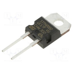 10 pcs : STTH2002D - Diode: rectifying, THT, 200V, 20A, , Ifsm: 175A, TO220AC, 16ns