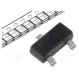 20 pcs : MCP1754ST-3302E/CB - IC: voltage regulator, LDO,linear,fixed, 3.3V, 0.15A, SOT23A, SMD