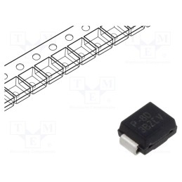 10 pcs : P0080SDLRP - Thyristor: TSS, Urmax: 6V, DO214AA, SMD, , 50A, SIDACtor®