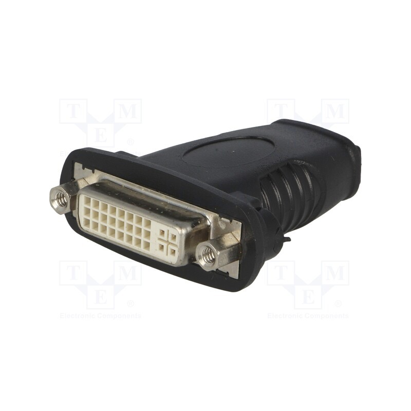 10 pcs : 60752 - Adapter, DVI-D (24+1) socket,HDMI socket, black