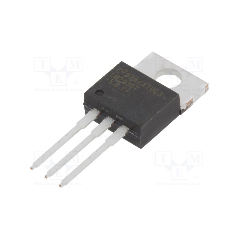 10 pcs : LM2930T-5.0/NOPB - IC: voltage regulator, LDO,fixed, 5V, 0.15A, TO220-3, THT,